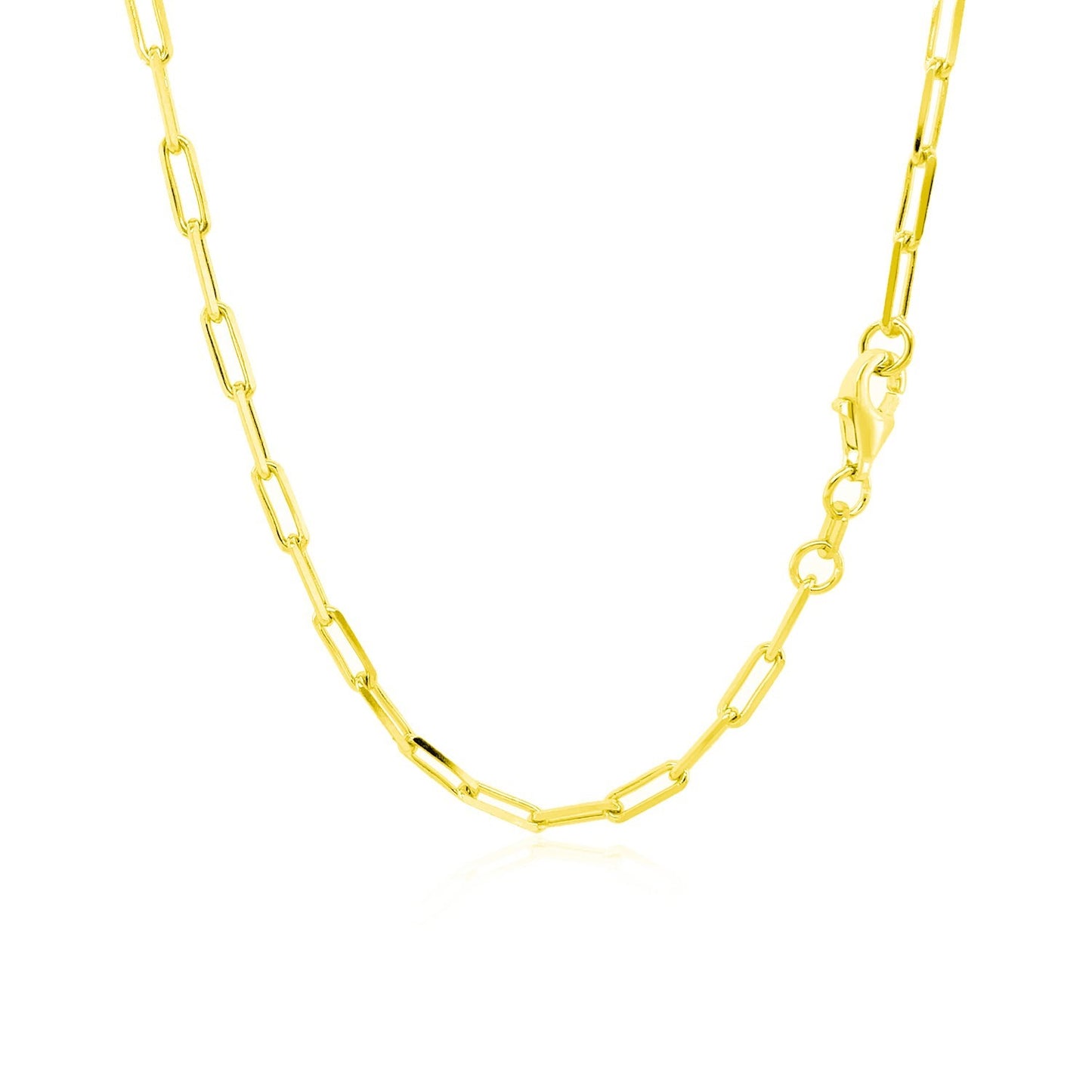 Chaîne trombone en or jaune 18 carats (2,50 mm)