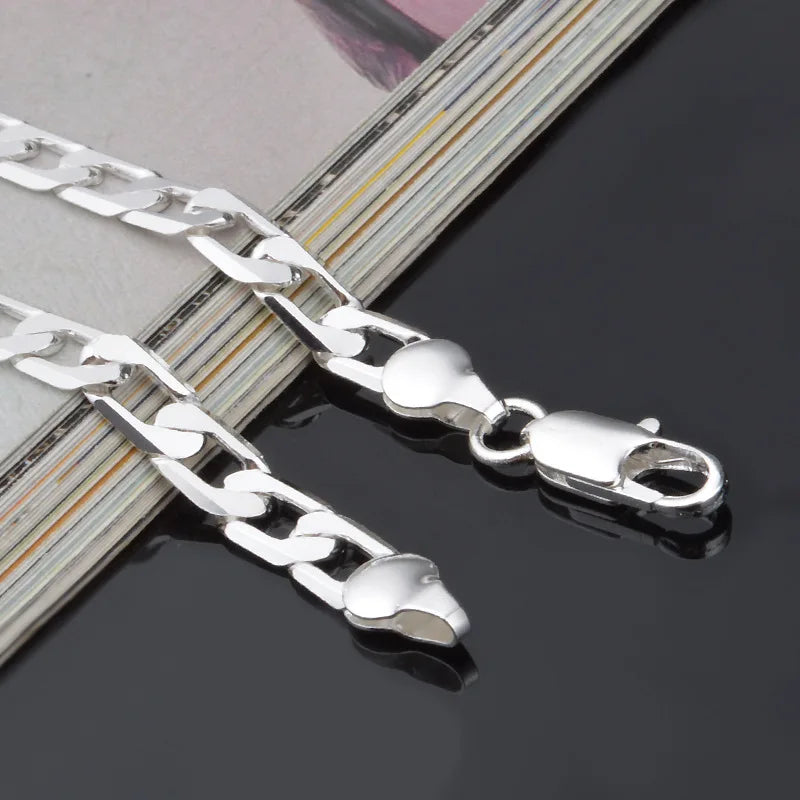 Bracelet en argent Sterling 925, bijoux pour hommes et femmes.