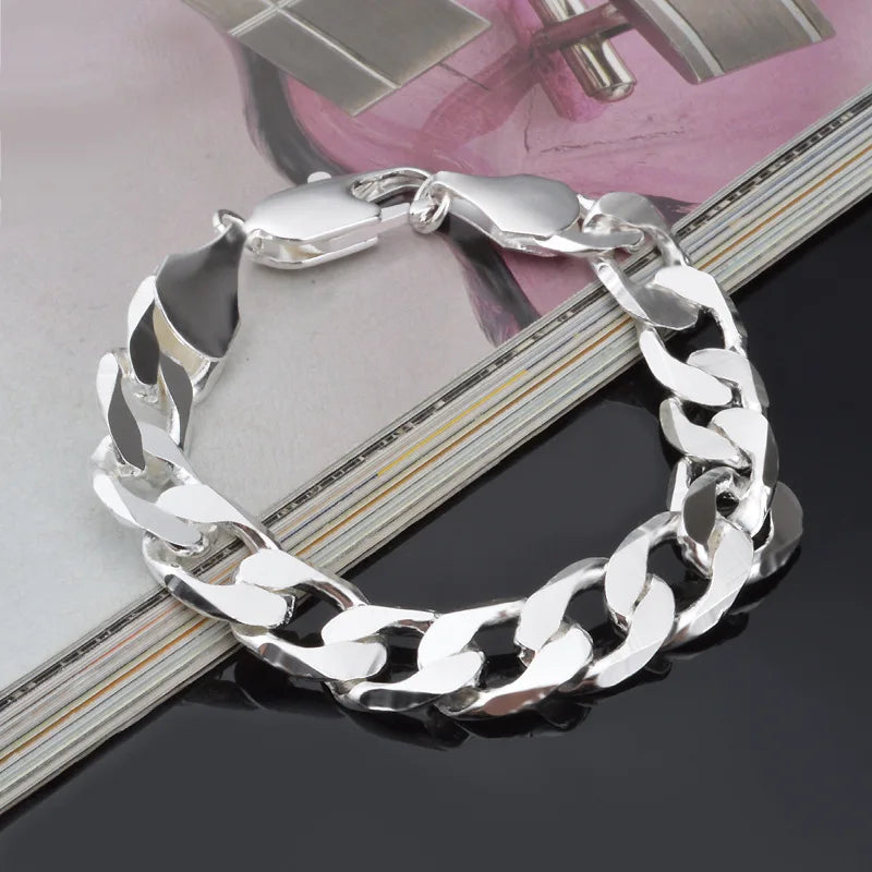 Bracelet en argent Sterling 925, bijoux pour hommes et femmes.