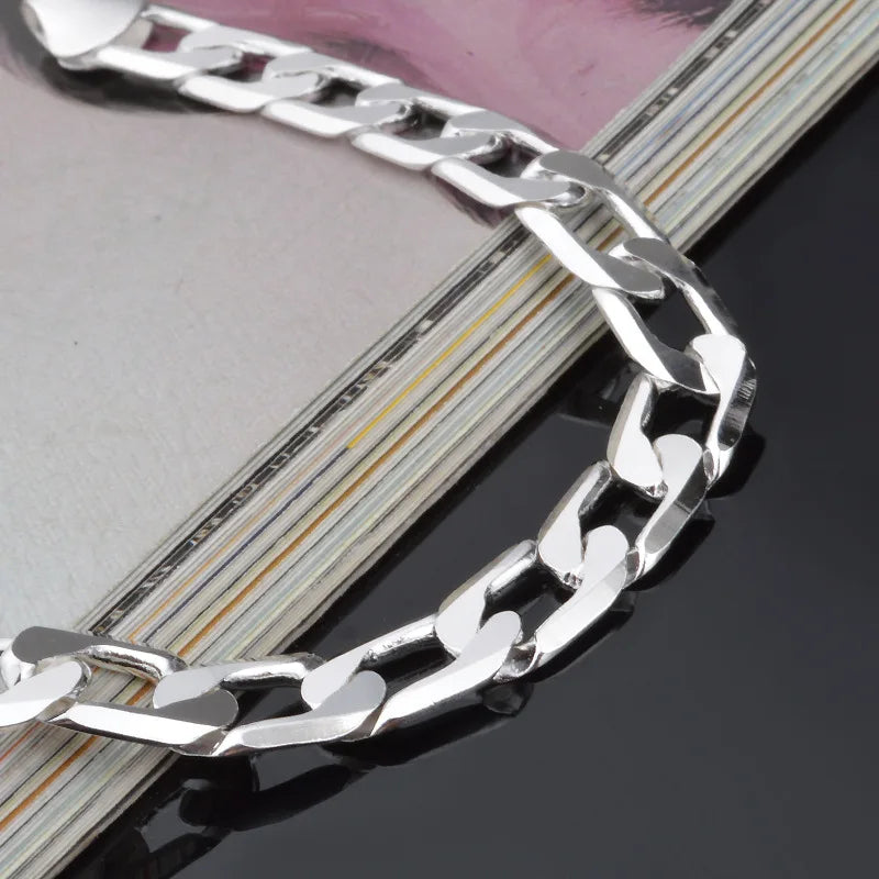 Bracelet en argent Sterling 925, bijoux pour hommes et femmes.